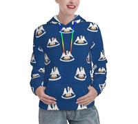 EWQrtyy Louisiana State Flag - Felpa con cappuccio da donna, morbida, di peso medio, casual, con tasca, invernale, Nero , L