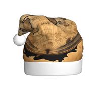 EWQrtyy Mappa antica Stampa Globo Del Mondo Incontri Comunità Cappelli di Natale Per Unisex Adulti Donne Uomini Spettacoli Palcoscenici Gioia