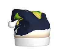 EWQrtyy Mappa del Mondo Stampa Comunità Incontri di Natale Cappelli Per Unisex Adulti Donne Uomini Spettacoli Palcoscenici Festa