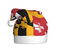 EWQrtyy Maryland Bandiera Stampa Comunità Incontri Cappelli di Natale Per Unisex Adulti Donne Uomini Spettacoli Palcoscenici Gioia di Vacanza