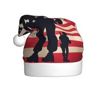 EWQrtyy Noi Soldati Militari Patriottico Memorial Day Stampa Comunità Incontri Cappelli di Natale Per Unisex Adulti Donne Uomini Spettacoli Palcoscenici Gioia di vacanza