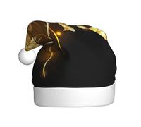 EWQrtyy Oro Rosa Stampa Comunità Incontri Cappelli di Natale Per Unisex Adulti Donne Uomini Spettacoli Palcoscenici Gioia di Vac