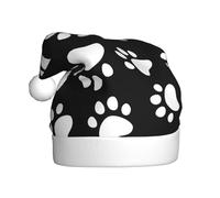 EWQrtyy Orso Zampa Stampa Incontri Comunità Cappelli di Natale Per Unisex Adulti Donne Uomini Spettacoli Palcoscenici Gi