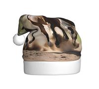 EWQrtyy Tre Cavalli In Esecuzione Stampa Incontri Comunità Cappelli di Natale Per Unisex Adulti Donne Uomini Spettacoli Palcoscenici Gioia