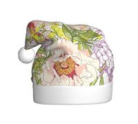 EWQrtyy Viola E Giallo Fiore Stampa Incontri Comunità Cappelli di Natale Per Unisex Adulti Donne Uomini Spettacoli Palcoscenici Gioia di Vac