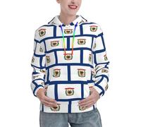 EWQrtyy West Virginia State Flag - Felpa con cappuccio da donna, morbida, di peso medio, casual, con tasca, invernale, Nero , M