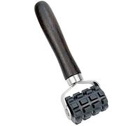 Ewrap Rotolo di rullo di cucitura da 50 mm per posa di tappetini isolanti autoadesivi per auto, per isolamento termico, isolamento acustico e tetto, con manico in legno, lunghezza 18 cm