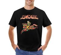 EWRdutAEAE Budgie-Band-first-album-1971-T-Shirt-new-edition-t-shirt Black M