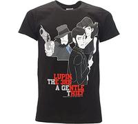 EWRdutAEAE Tshirt Lupin III Lupin The 3rd Gentle Thief Black Black Black XXL