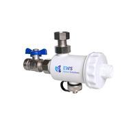 EWS® Defangatore Magnetico per Caldaia con Filtro e Attacchi 3/4" | Completo di Valvola e Magnete Estraibile | Migliora la Qualità dell'Acqua