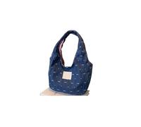 EWUHYFP Borsa Jeans Donna Borsa a secchiello in denim con fiocco dolce, borsa a mano in, da polso carina for il tempo libero