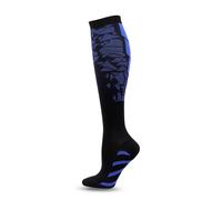 EWUHYFP Calzini a compressione in rame for uomo e donna, ideali for la circolazione, corsa, l'allattamento, l'escursionismo, il recupero volo(Blue,Foot length23.5-27cm)