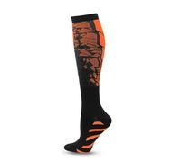 EWUHYFP Calzini a compressione in rame for uomo e donna, ideali for la circolazione, corsa, l'allattamento, l'escursionismo, il recupero volo(Orange,Foot length27-32cm)