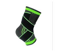 EWUHYFP Cavigliera 2 pezzi tutore di supporto for caviglia regolabile forte compressione maglia manica for uomini e donne protezione sportiva(Green,XL)