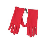 EWUHYFP Guanti da donna alla moda for la primavera e l'estate, protezione solare, sottili, in tinta unita, for cerimonia, danza, traspiranti, guida(Red)