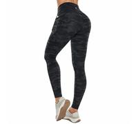 EWUHYFP Leggings da Allenamento Donna Naked Feeling Cargo Pantaloni Yoga Atletici a Vita Alta Elasticizzati Sottili e Sexy Sollevamento dei Fianchi(V012-06,US-XX-Small)