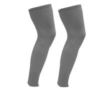 EWUHYFP Manicotti Compressivi 1 paio di maniche a compressione for tutta la lunghezza delle gambe, for sport, al ginocchio, con protezione, lunghe, for uomo, donna, basket, calcio, corsa(Gray,M)