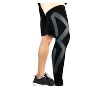 EWUHYFP Manicotti Compressivi 1 pezzo di manicotto compressione for tutta la gamba for donne e uomini, supporto for ginocchio lungo, protezione for corsa, basket, ciclismo, sport(GRAY,M)