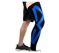 EWUHYFP Manicotti Compressivi 1 pezzo di manicotto compressione for tutta la gamba for donne e uomini, supporto for ginocchio lungo, protezione for corsa, basket, ciclismo, sport(Blue,M)