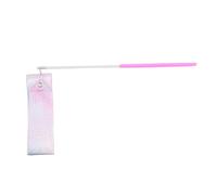 EWUHYFP Nastri da Ginnastica a Stella Lampeggiante 2 m, Nastro Danza, Ritmica, Balletto, Streamer, Asta Girevole, Bastone Arcobaleno