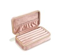 EWUHYFP Personalizza il portagioie in velluto, la scatola portaoggetti portatile in peluche for anelli, l'organizzatore for gioielli da viaggio, regali unici(G86)