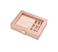 EWUHYFP Personalizza la scatola portagioie in velluto, squisita custodia rosa for ragazze, organizer for gioielli da donna(G86)