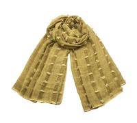 EWUHYFP Sciarpa in cotone e lino, tinta sporca primaverile, a righe, con piccola palla, punta chiusa, scialle da donna(Color 11)