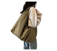 EWUHYFP Slouchy Tote Bag Borsa a tracolla casual, multitasche, versatile, da viaggio, in poliestere tinta unita, grande capacità(Color1)