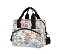 Ewusp Borsa termica per il pranzo con mongolfiera, per donne e uomini, a prova di perdite, riutilizzabile, con tracolla regolabile, per lavoro, picnic all'aperto