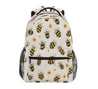 Ewusp Flying Bumble Bees, zaino da viaggio per uomini e donne, leggero, zaino per computer portatile, borsa per computer da lavoro, borsa a tracolla casual