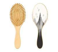 Ewusp Mountains and Forest Spazzola districante per capelli per donne e uomini, antistatica e districante, spazzola per capelli bagnati e asciutti, per capelli ricci, spessi, ondulati e fini