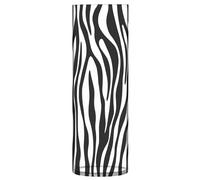 Ewusp Zebra, vaso in plastica per fiori, 10 x 30 cm, cilindrico, moderno, alto, vaso per fiori per casa, ufficio, decorazione per matrimoni