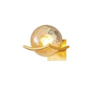 EWUYKMC Amber glass wall lamp modern indoor wall lamp fashionable wall mounted lighting fixture suitable for kitchen island, living room, bedroom
