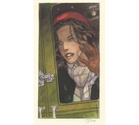 Ex-libris Offset Il volo del corvo firmato da Jean-Pierre Gibrat (15x26 cm)