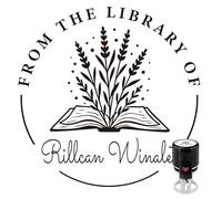 Ex Libris Timbro - Timbro Personalizzato Embosser - Personalizzato Timbros a Secco - Timbro Personalizzabile in Gomma, 100 + Diseños (Letter 2)