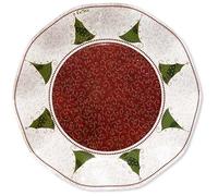 EX.TRA. Piatti Piani di Carta a Petalo Natale Folk 21 cm 10 Pezzi