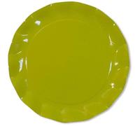 EX.TRA. Piatti Piani di Carta a Petalo Verde Lime 32,4 cm 5 Pezzi