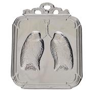 Ex voto polmoni 12x9 cm, Argento