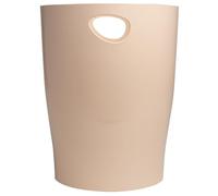 Exacompta - 1 cestino con manici ECOBIN Skandi - Grande capacità 15 litri - Dimensioni 26,3 x 26,3 x 33,5 cm - per ufficio o casa - Colore nudo