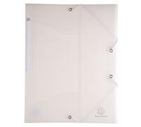 Exacompta 10 cartelline con elastico Chromaline 3 lembi incolore