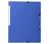 Exacompta 10 cartelline con elastico senza lembi 355 g/m² blu