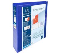 Exacompta 10 raccoglitori personalizzabili 2 tasche A4 4 anelli blu