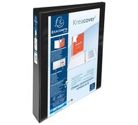 Exacompta 10 raccoglitori personalizzabili 2 tasche A4 4 anelli nero