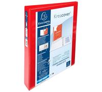 Exacompta 10 raccoglitori personalizzabili 2 tasche A4 4 anelli rosso