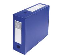 Exacompta 10 Scatole Archivio Polipropilene Opaco A4 Dorso 100mm Blu
