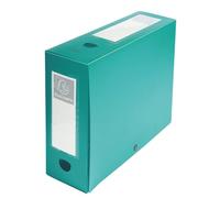 Exacompta 10 Scatole Archivio Polipropilene Opaco A4 Dorso 100mm Verde