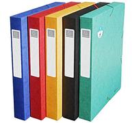 Exacompta 10 scatole archivio Scotten A4 dorso 4 cm assortite