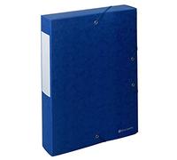 Exacompta 10 scatole archivio Scotten A4 dorso 6 cm blu
