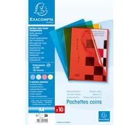Exacompta 100 buste a L A4 PP liscio 12/100 mm 4 colori