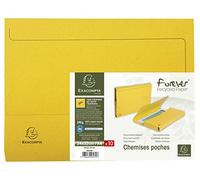 Exacompta 100 cartelline a tasca a soffietto Forever Blue Angel giallo
